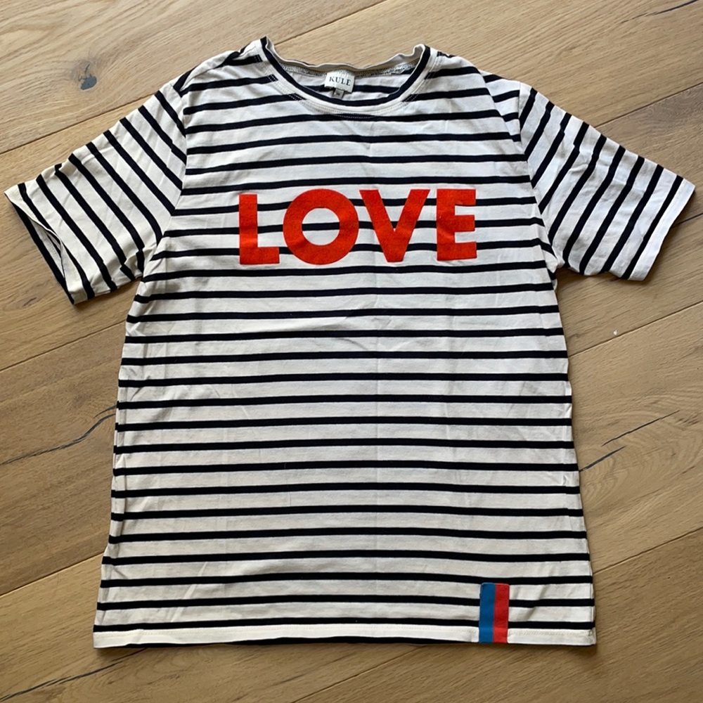 Kule stripe LOVE t shirt
